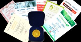 Сертифікати та нагороди Silk Plasters